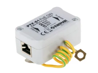 Zvodič prepätia pre LAN / IP-CCTV namontovaný na DIN lištu, PTF-51-ECO/PoE/DIN