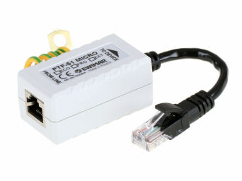 Descargador de sobretensiones en miniatura para LAN, PTF-51-ECO/PoE/Micro